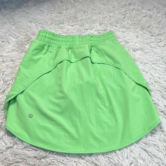 Lululemon Hotty Hot High-Rise Skirt *Long Scream Green Light - Picture 5 of 7